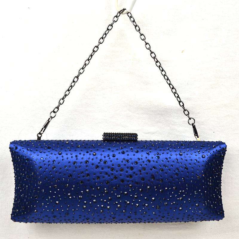 Elegant Studded Crystal Clutch Womens Evening Bag
