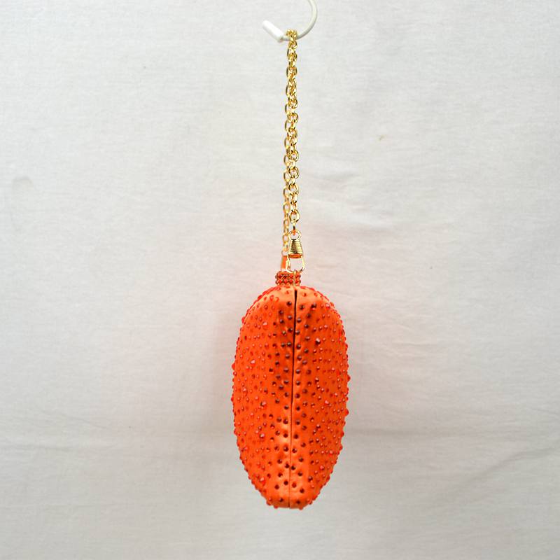 Elegant Studded Crystal Clutch Womens Evening Bag