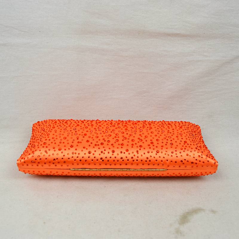 Elegant Studded Crystal Clutch Womens Evening Bag