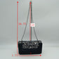 Studded Evening Clutch with Ornate Leaf Clasp Detail