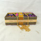Rhinestone Money Clutch Bag with Removable Chain Strap
