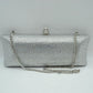 Elongated Evening Clutch Bag with Slender Chain Strap