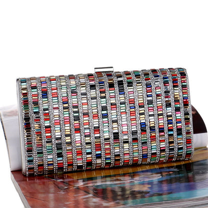 Women's Diamond Dinner Dress Banquet Clutch Evening Bags