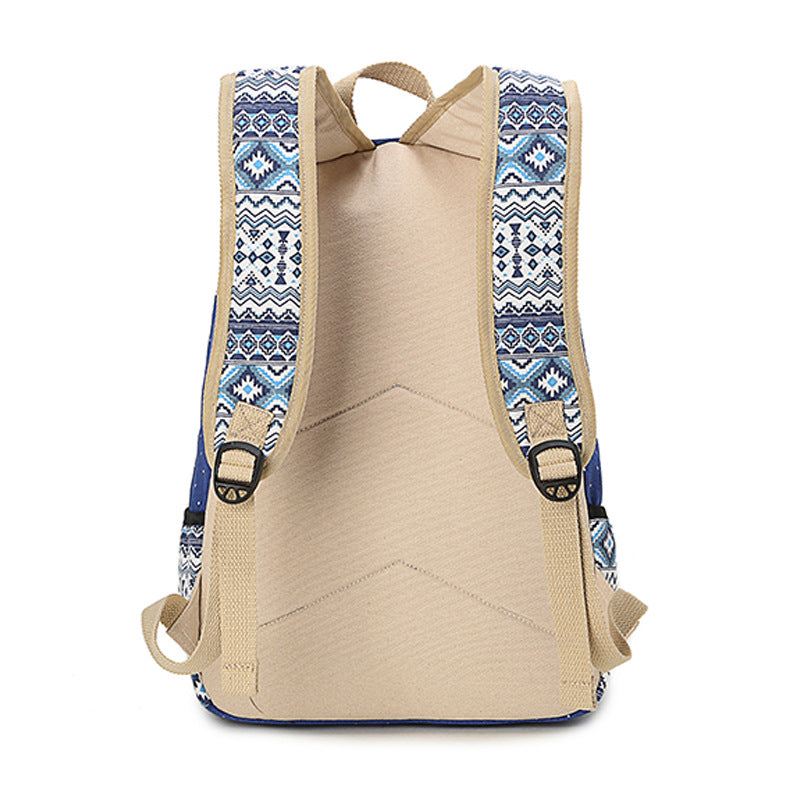 Female Minority Ethnic Style Leisure Dot Elementary School Students' Schoolbags
