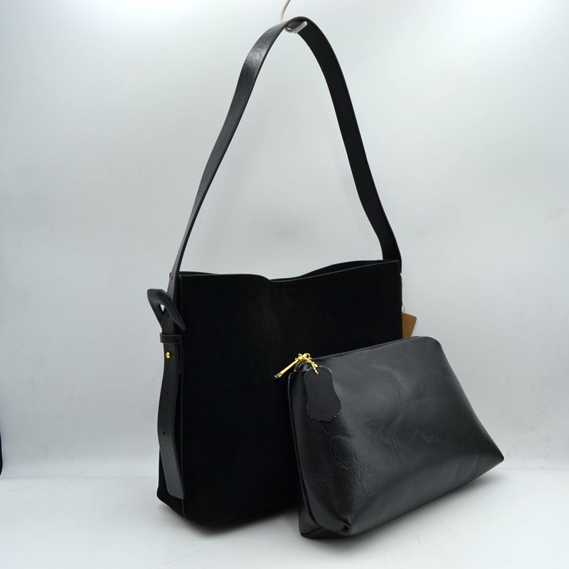 Shoulder Bag with Matching Removable Zipper Pouch