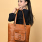 Classic Chic Genuine Leather Tote