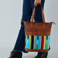 Bolso Tote de Piel Multicolor