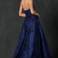 Juliet 692 Long Embroidered Lace Ball Gown Dress With Arm Band