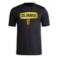 adidas Mens Short Sleeve Pre-Game T-Shirt Black/Columbus Crew Medium