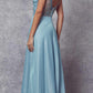 Juliet 699 Metallic Glitter Dress Embellished Bodice V-Neck Sleeveless