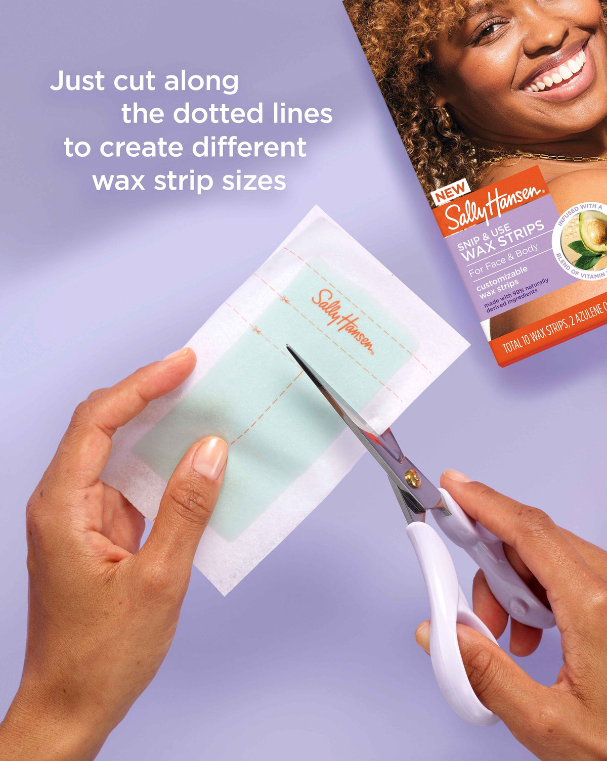 Sally Hansen Kit de cera depilatoria corporal, resultados de salón, larga duración