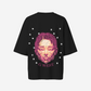 G West Womens Illuminated Soul Double Hit Premium Oversized Tee Front And Back Print