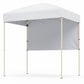 6 x 4 FT Pop-Up Canopy Tent with 1 Half Sidewall Easy Setup Folding Outdoor Sun Shelter