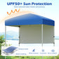 6 x 4 FT Pop-Up Canopy Tent with 1 Half Sidewall Easy Setup Folding Outdoor Sun Shelter