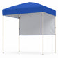 6 x 4 FT Pop-Up Canopy Tent with 1 Half Sidewall Easy Setup Folding Outdoor Sun Shelter