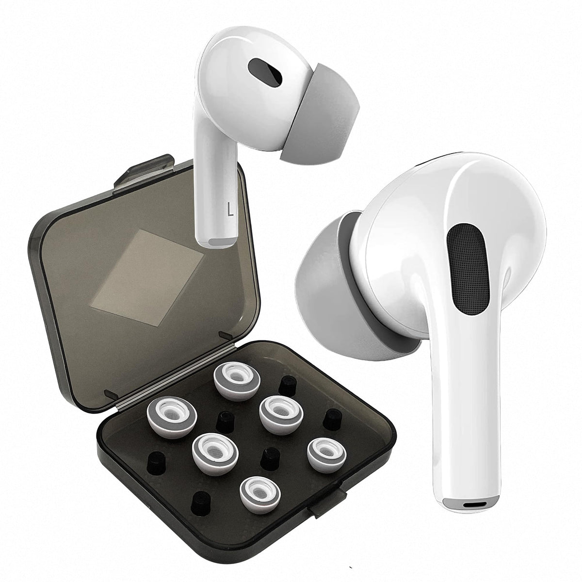 Puntas de repuesto para auriculares STATIK CloudBuds, puntas de espuma viscoelástica para auriculares Pro de 1ª y 2ª generación con Cloudfoam, 3 tamaños de repuesto para auriculares: grande, mediano y extrapequeño.