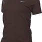 Nike Womens Legend Short Sleeve Crew T-Shirt (US Alpha Small Regular Regular Dark Cinder)