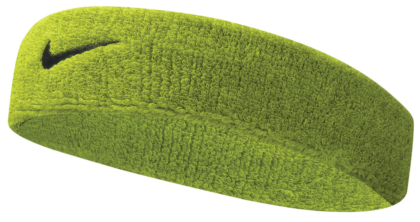 Cinta para el Pelo Nike Swoosh (Verde Atómico/Negro Talla Única)