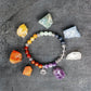 Conjunto de pulsera y piedras de 7 chakras