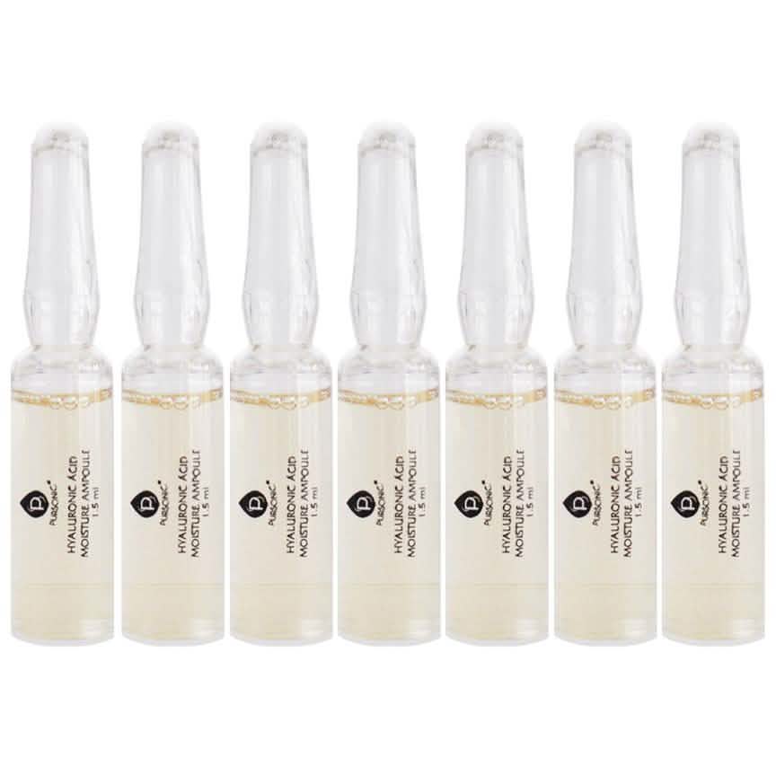 7 piezas: Set de suero hidratante natural y de ácido hialurónico Pursonic