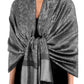 Sakkas 70" x 28" Paisley Self-Design Pashmina Shawl / Wrap / Stole