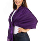Sakkas 70" x 28" Paisley Self-Design Pashmina Shawl / Wrap / Stole