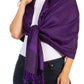 Sakkas 70" x 28" Paisley Self-Design Pashmina Shawl / Wrap / Stole