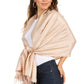 Sakkas 70" x 28" Paisley Self-Design Pashmina Shawl / Wrap / Stole
