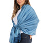 Sakkas 70" x 28" Paisley Self-Design Pashmina Shawl / Wrap / Stole