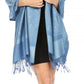 Sakkas 70" x 28" Paisley Self-Design Pashmina Shawl / Wrap / Stole