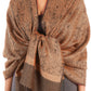 Sakkas 70" x 28" Paisley Self-Design Pashmina Shawl / Wrap / Stole