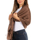 Sakkas 70" x 28" Paisley Self-Design Pashmina Shawl / Wrap / Stole