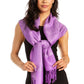 Sakkas 70" x 28" Paisley Self-Design Pashmina Shawl / Wrap / Stole