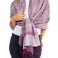 Sakkas 70" x 28" Paisley Self-Design Pashmina Shawl / Wrap / Stole