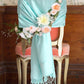 Sakkas 70" x 28" Paisley Self-Design Pashmina Shawl / Wrap / Stole