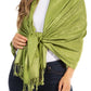 Sakkas 70" x 28" Paisley Self-Design Pashmina Shawl / Wrap / Stole