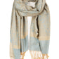 Sakkas 70" x 28" Paisley Self-Design Pashmina Shawl / Wrap / Stole