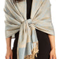 Sakkas 70" x 28" Paisley Self-Design Pashmina Shawl / Wrap / Stole