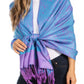 Sakkas 70" x 28" Paisley Self-Design Pashmina Shawl / Wrap / Stole