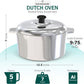 3 Quarts Round Dutch Oven with Lid