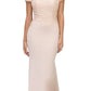 CLEARANCE - Eureka 7100 Lace Appliqued Bodice Long Dress Off-Shoulder (Size S)