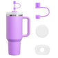MOLOSLEEVE Straw Toppersfor Stanley Straw Covers Cap for Stanley Cup 2.0Silicone Dust-Proof Straw Caps Compatible with Stanley Cup Accessories 40oz 30oz 20oz（Purple）