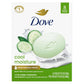 Dove Beauty Bar Jabón Cool Moisture Aroma Pepino y Té Verde, 8 barras para una piel fresca, deja la piel fresca 106 g