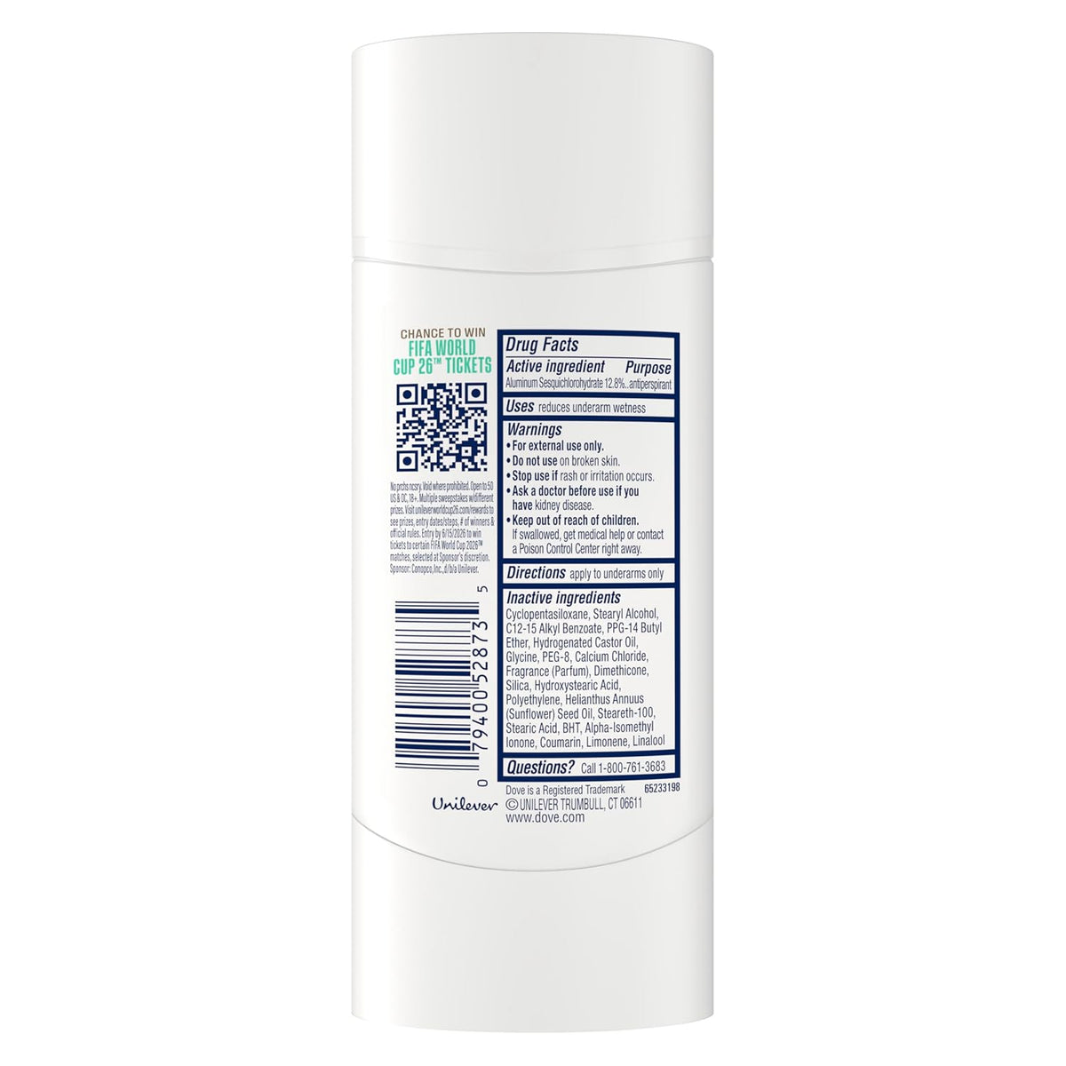 Dove Barra Sólida Palo Santo y Salvia para 72 Horas de Protección contra el Sudor y el Olor Sin Alcohol 74 g