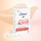 Dove Beauty Bar Jabón en barra Reequilibrante Durazno blanco y leche de arroz, paquete de 6 unidades para una piel nutrida e hidratada, con ¼ de crema humectante y fórmula de origen vegetal, 106 g