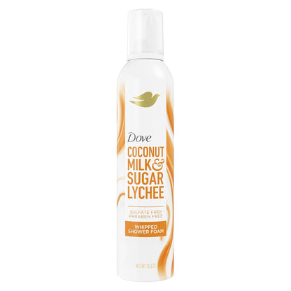 Espuma de Ducha Batida Dove Coco & Lichi para Mujer para una Piel Suave e Hidratada 307 g