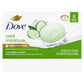 Dove Beauty Bar Jabón Cool Moisture Aroma Pepino y Té Verde, 8 barras para una piel fresca, deja la piel fresca 106 g