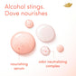 Dove Desodorante en aerosol sin alcohol para todo el cuerpo para mujer, control de olores durante 72 horas, Peach Glow, 4 oz