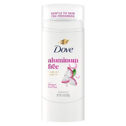 Dove Desodorante en Barra Dragon Fruit Fizz para 72 Horas de Protección contra el Olor Sin Aluminio 2.4 oz
