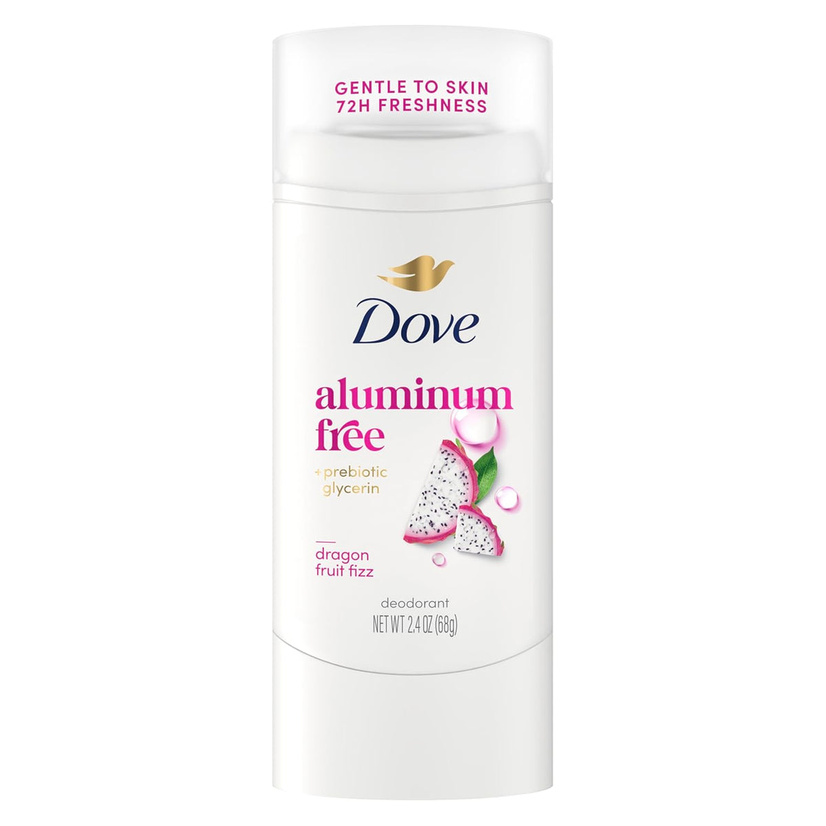Dove Desodorante en Barra Dragon Fruit Fizz para 72 Horas de Protección contra el Olor Sin Aluminio 2.4 oz